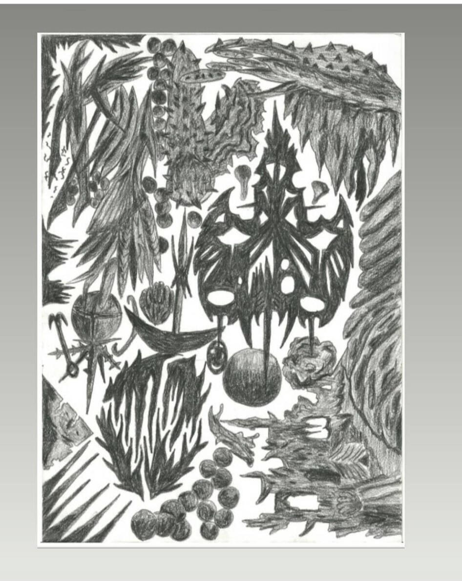 "Death Glitch" graphite on paper A4 2015