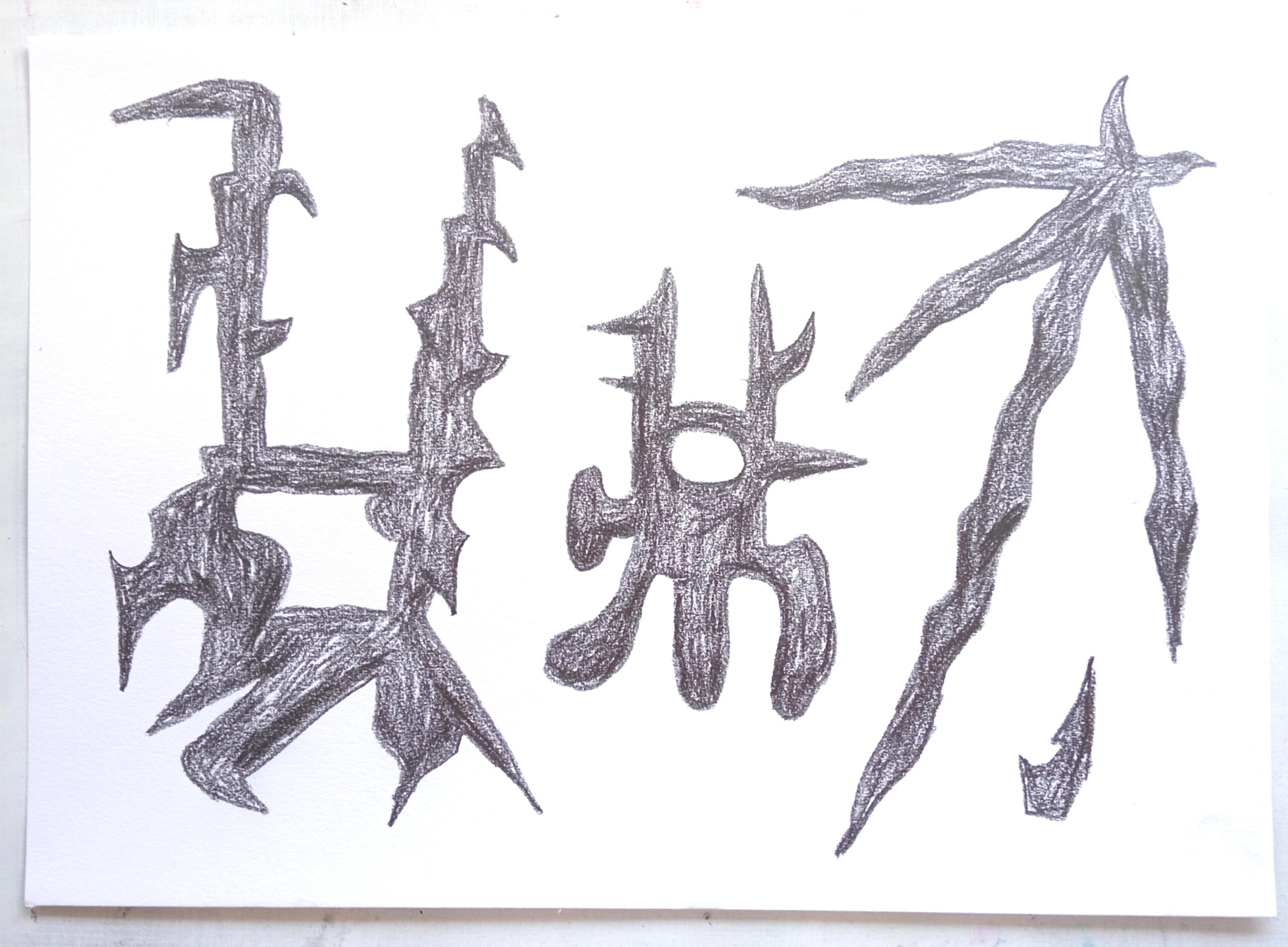 Untiled, graphite on paper 29x40cm 2021