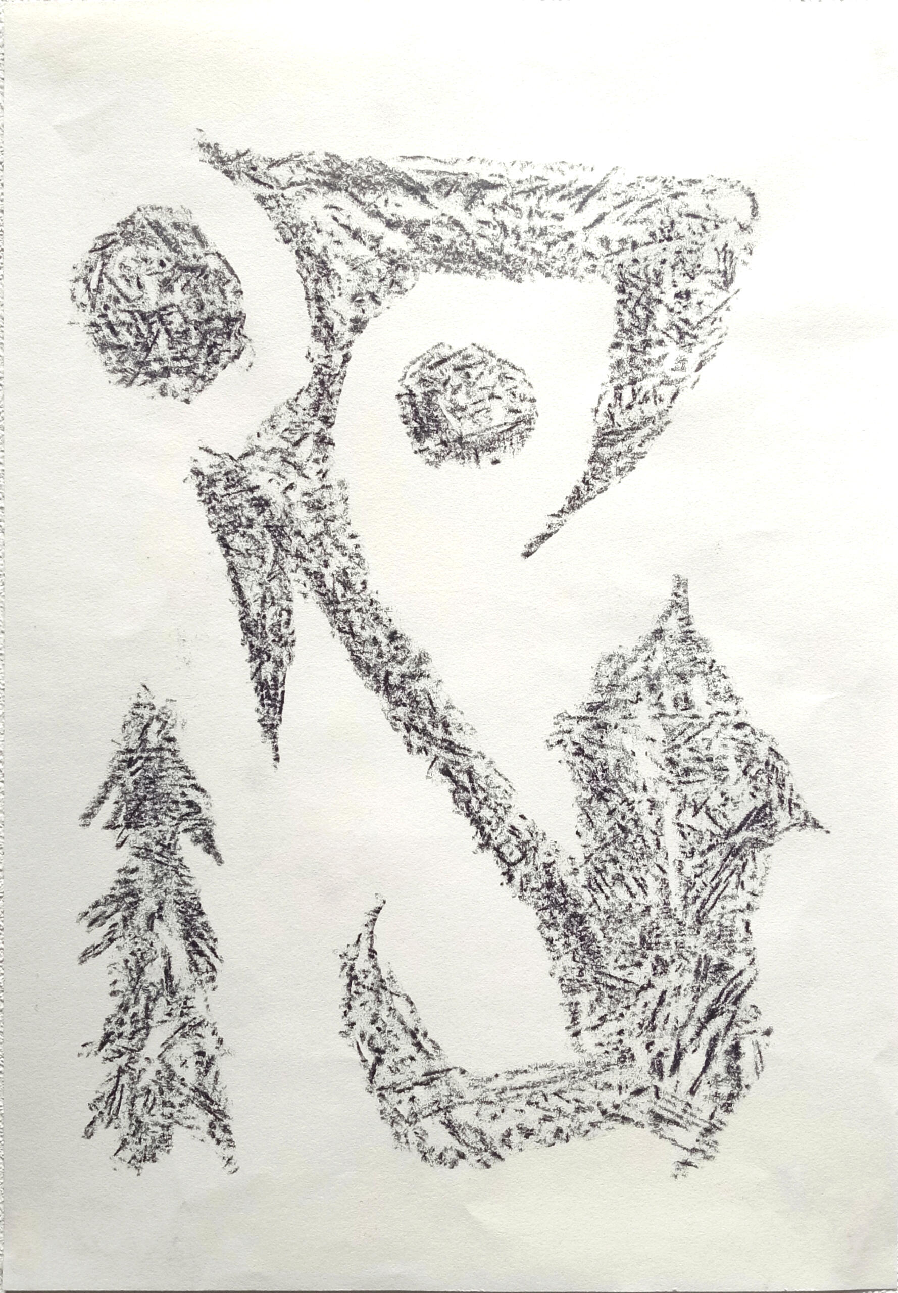 Untiled, graphite on paper 29x40cm 2022