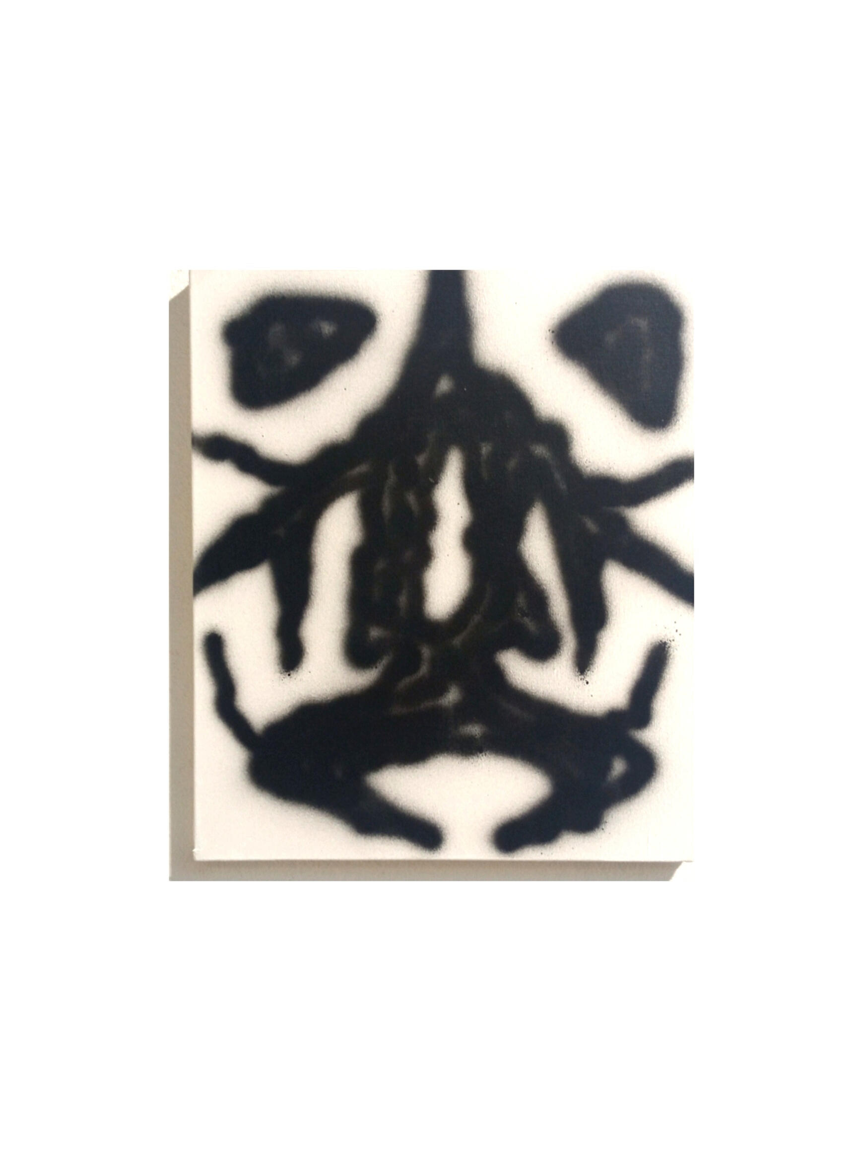 Untitled spray paint on canvas 30x35cm 2024 (sold)