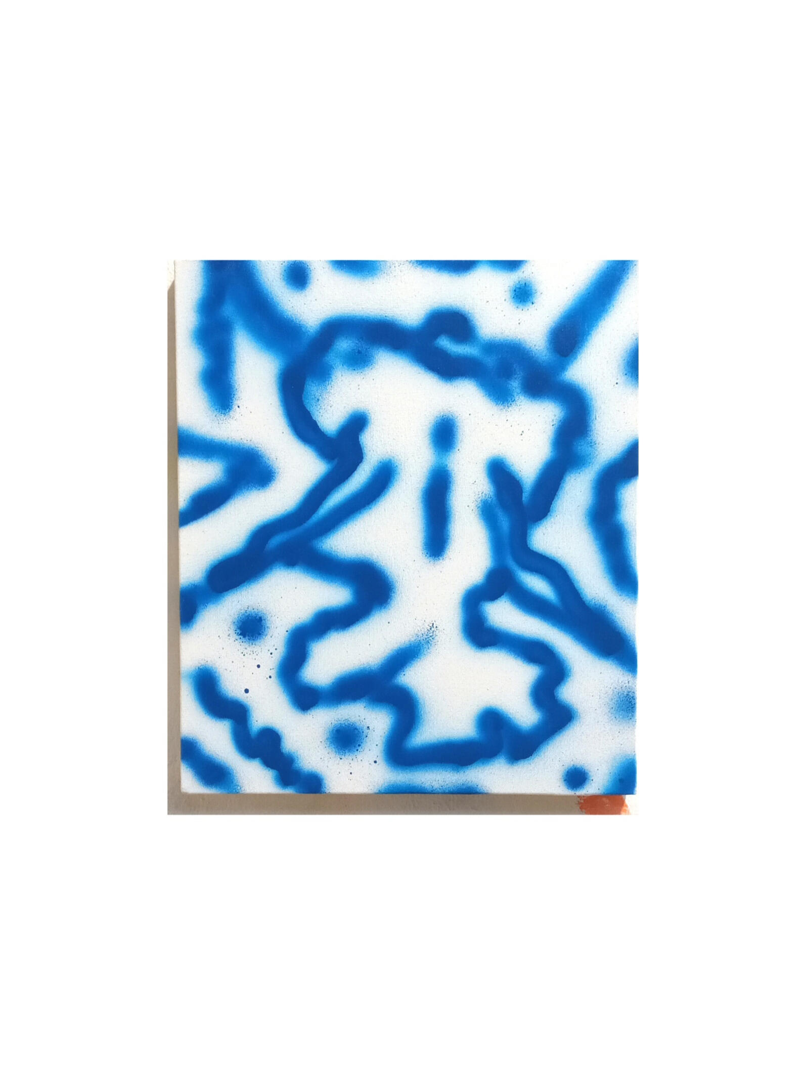 Untitled spray paint on canvas 30x35cm 2024