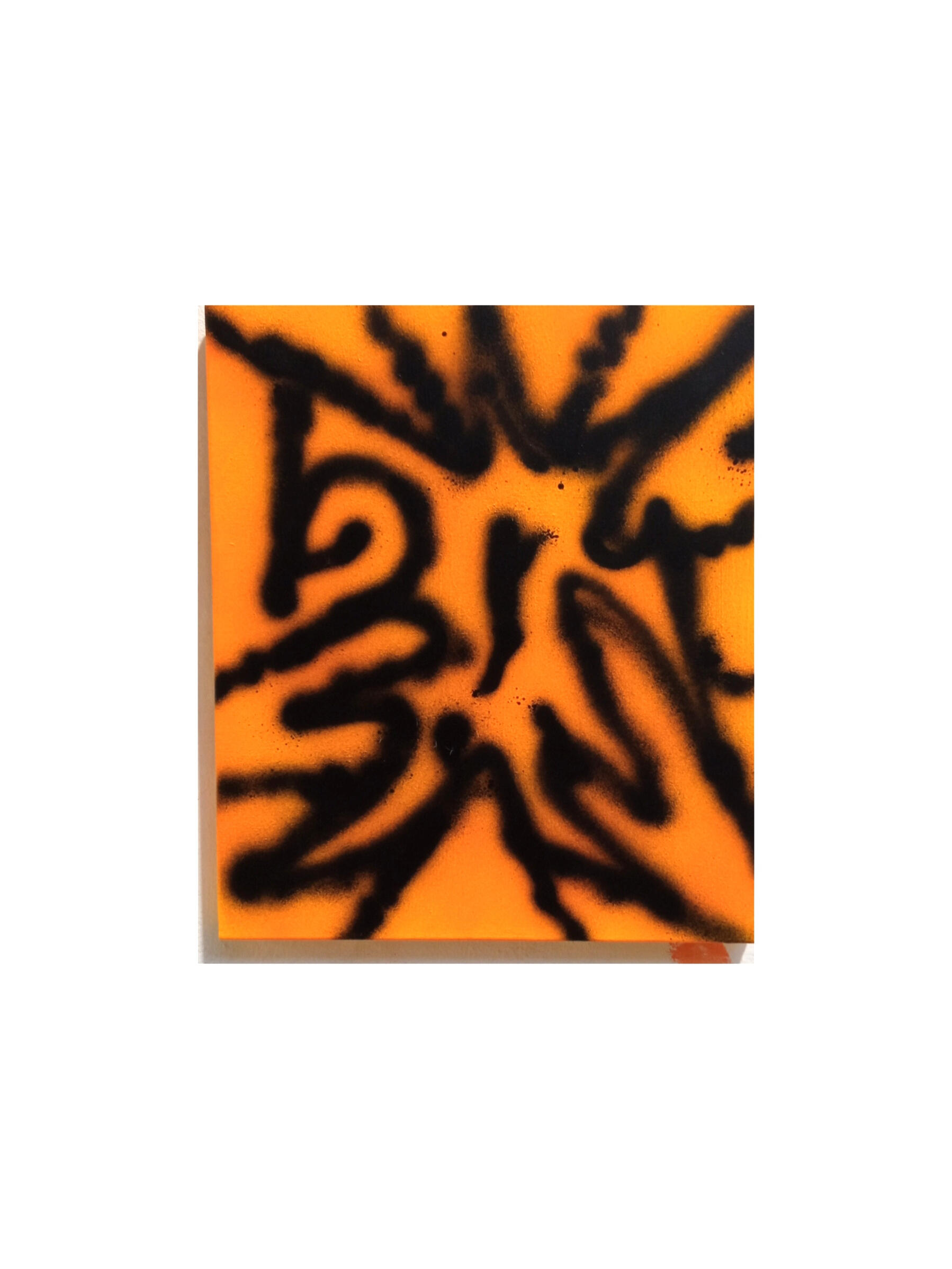 Untitled spray paint on canvas 30x35cm 2024