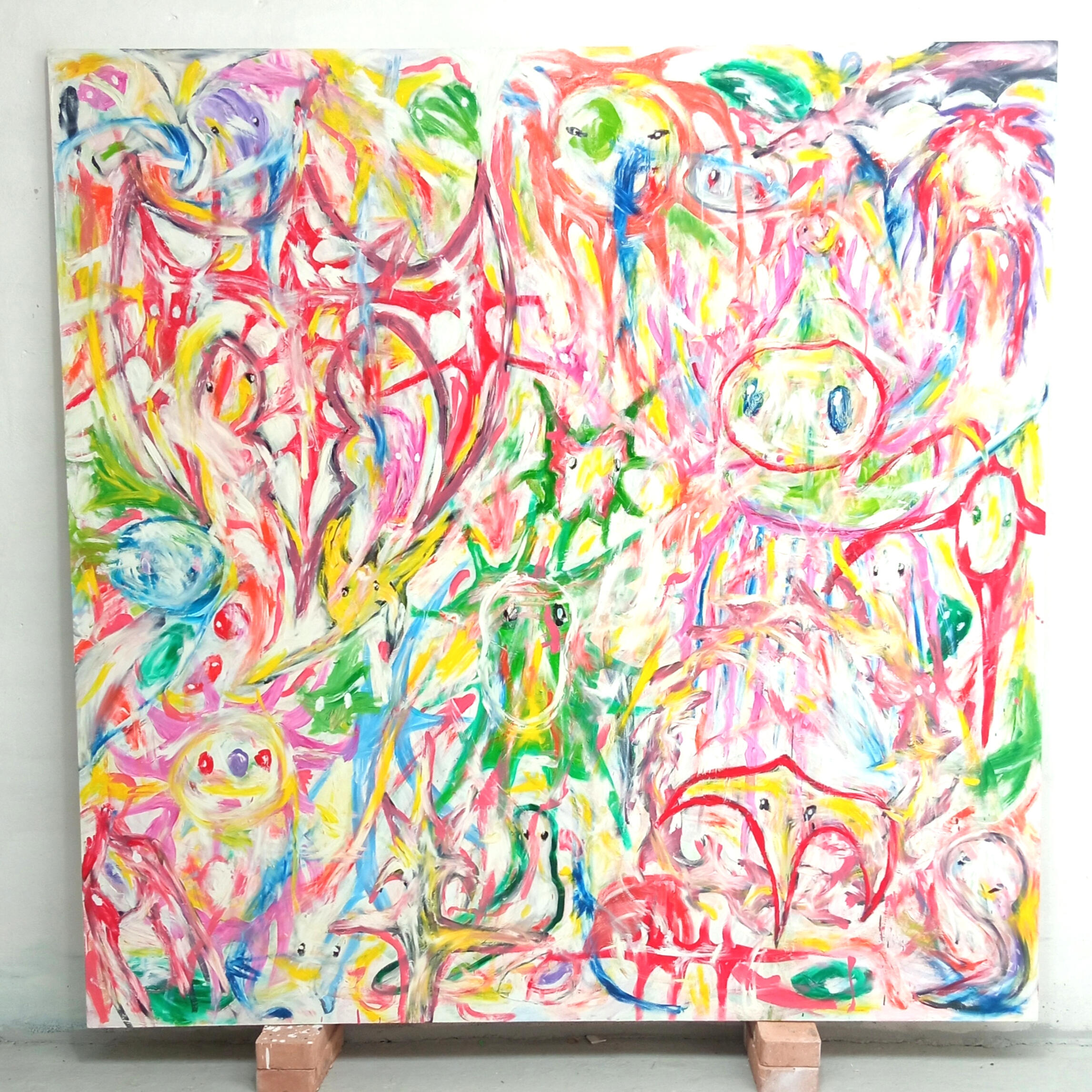 Untitled, oil on canas, 200x200cm, Random Adventures series 2025