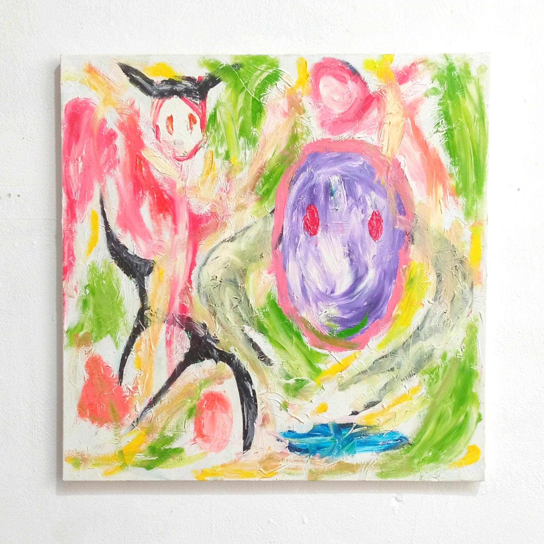 "Random Adventures 4" oil on canvas 60x60cm Random Adventures series 2025