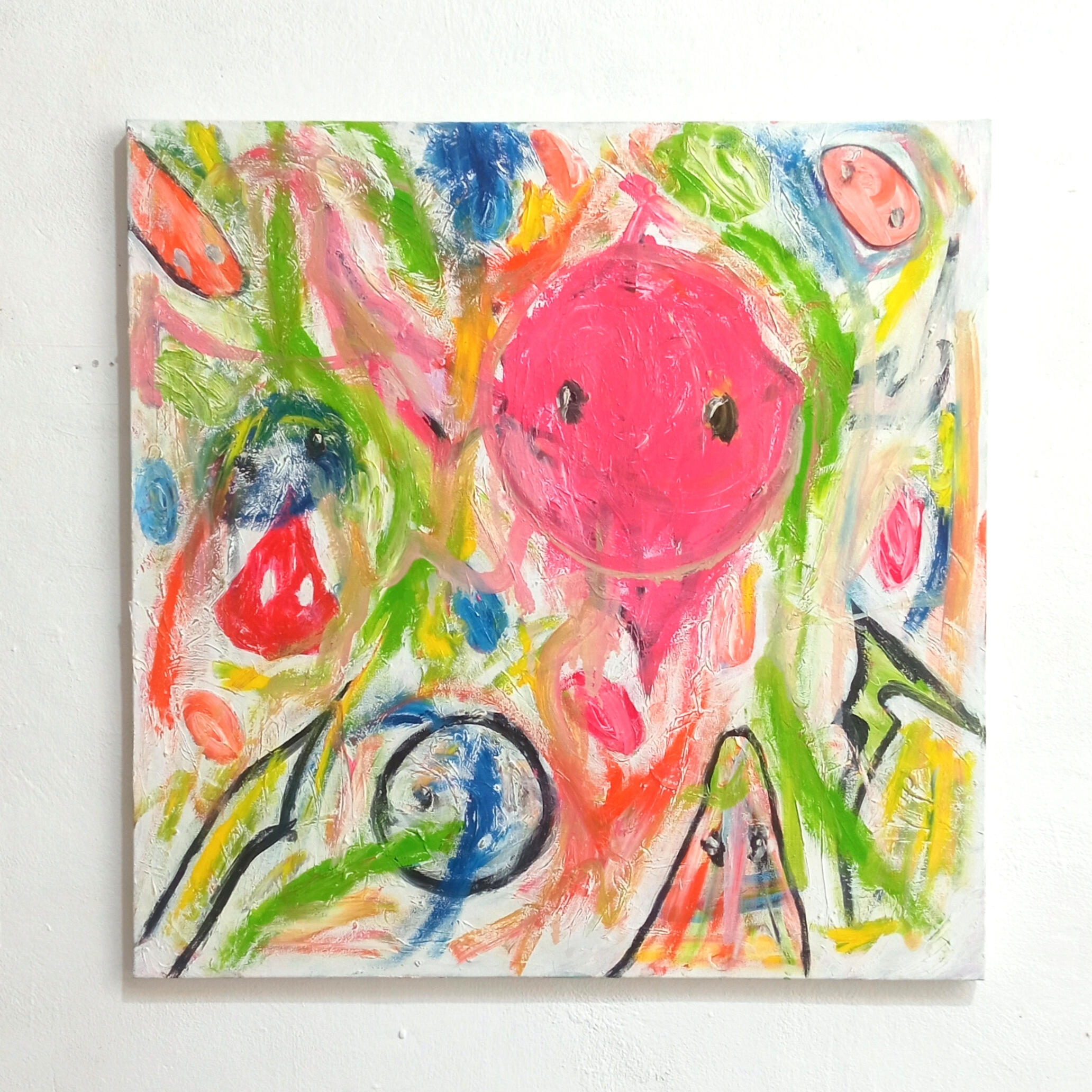 "Random Adventures 8" oil on canvas 70x70cm Random Adventures series 2025