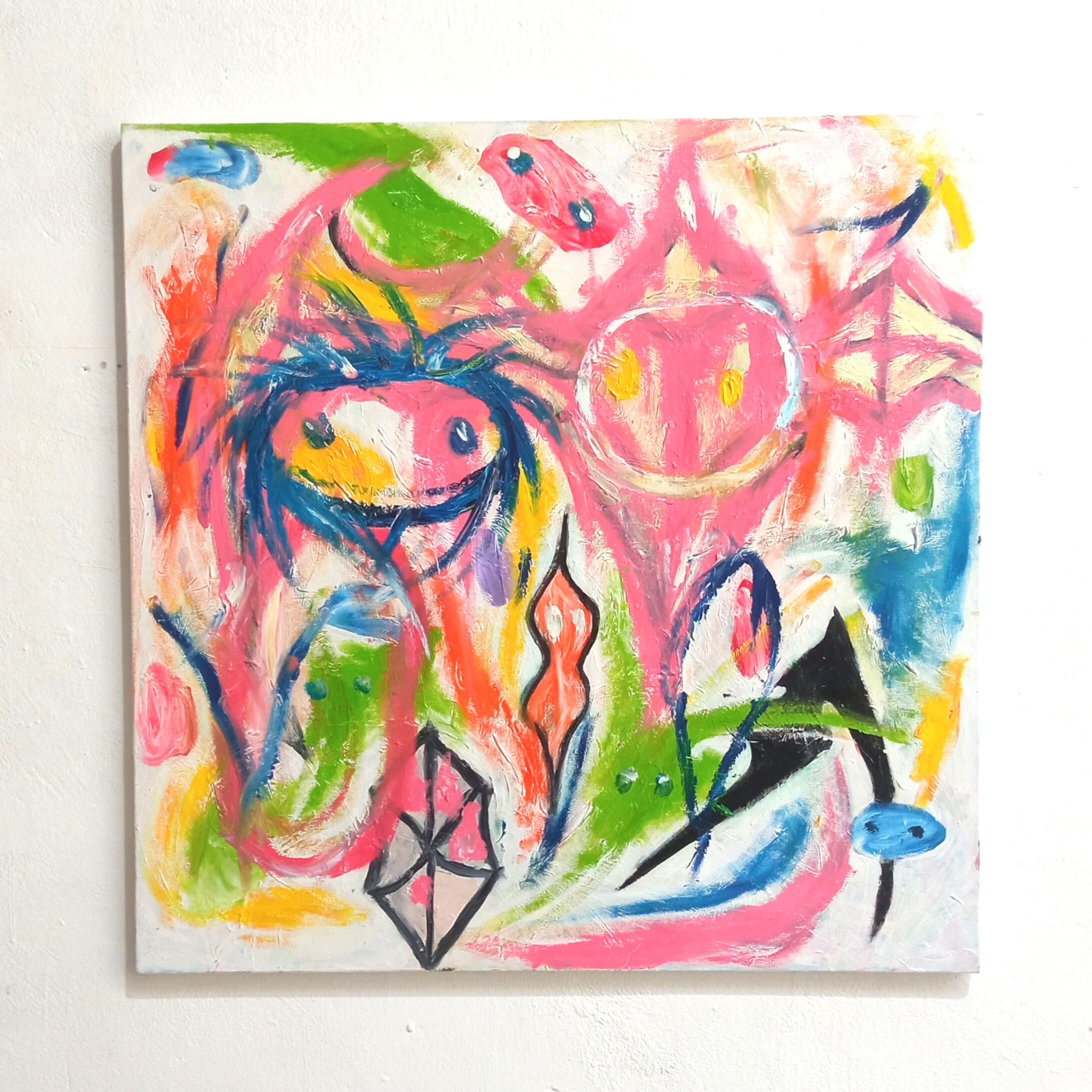 "Random Adventures 7" oil on canvas 70x70cm Random Adventures series 2025