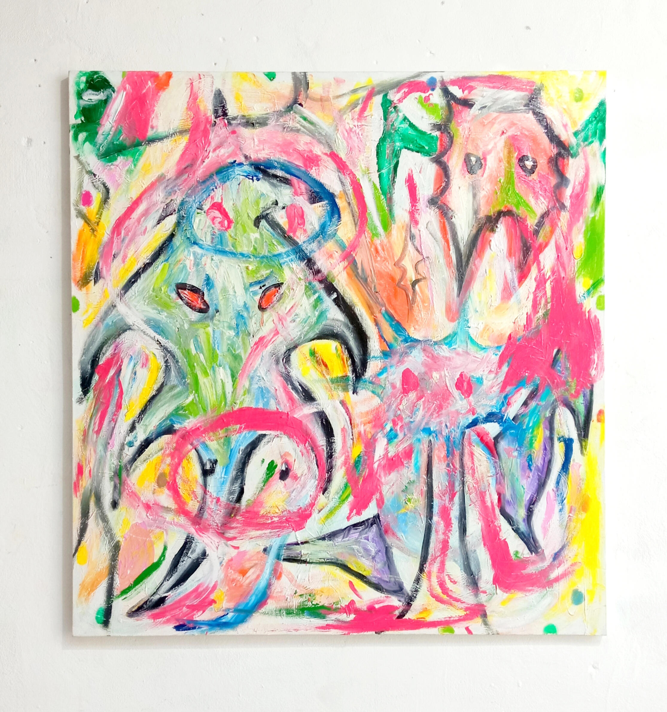 "Random Adventures 3" oil on canvas 95x100cm Random Adventures series 2025