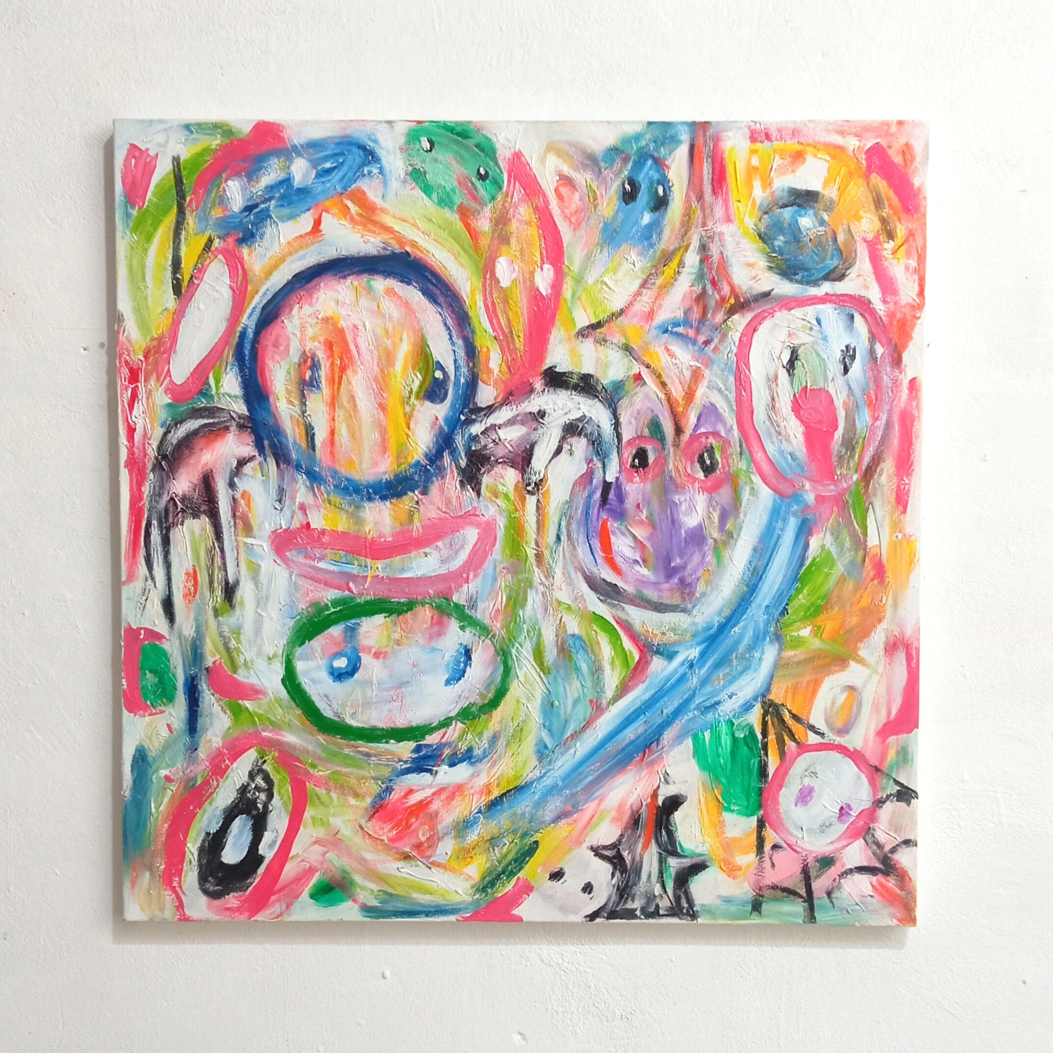 "Random Advenures 6" oil on canvas 70x70cm Random Adventures series 2025