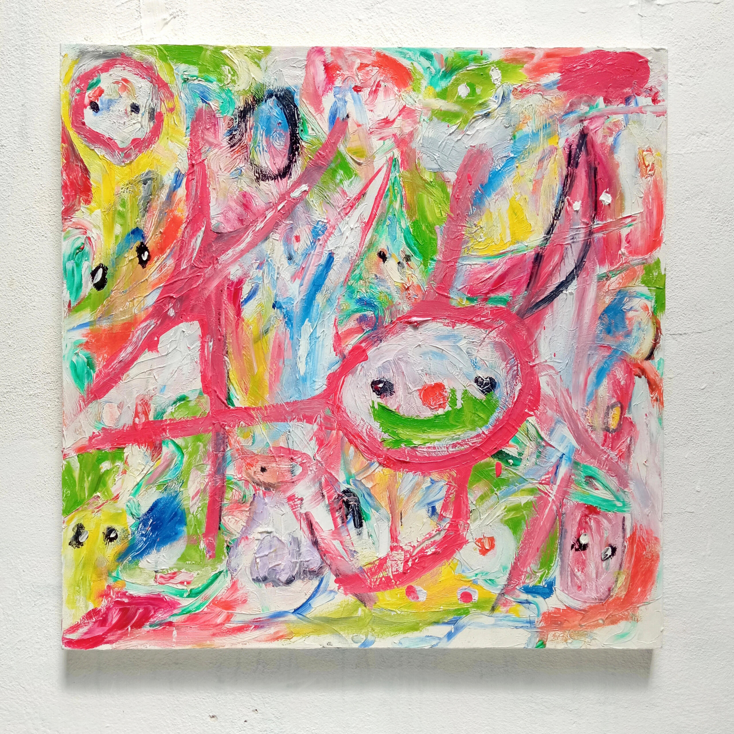 &quot;Random Adventures 2&quot; oil on canvas 60x60cm Random Adventures series 2025