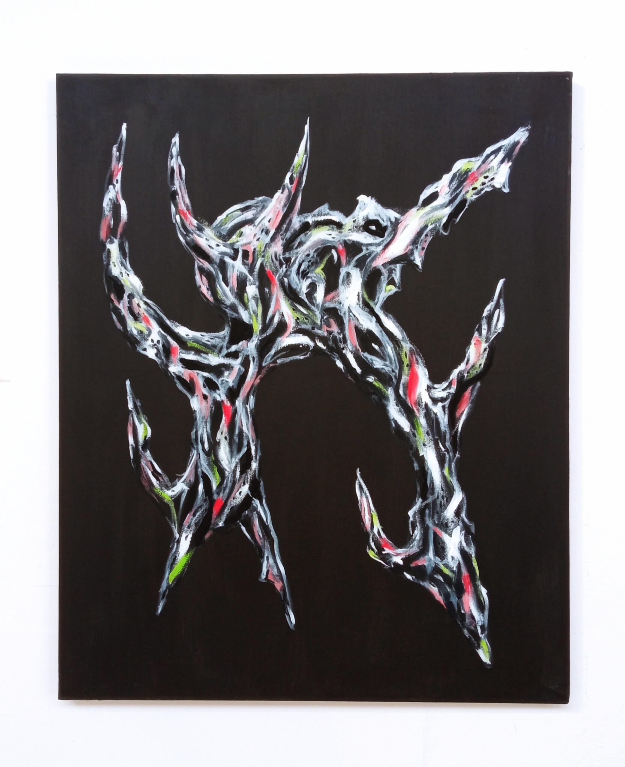 "Black Gems 5" oil on canvas 65x80cm 2023 (Black Gems series)