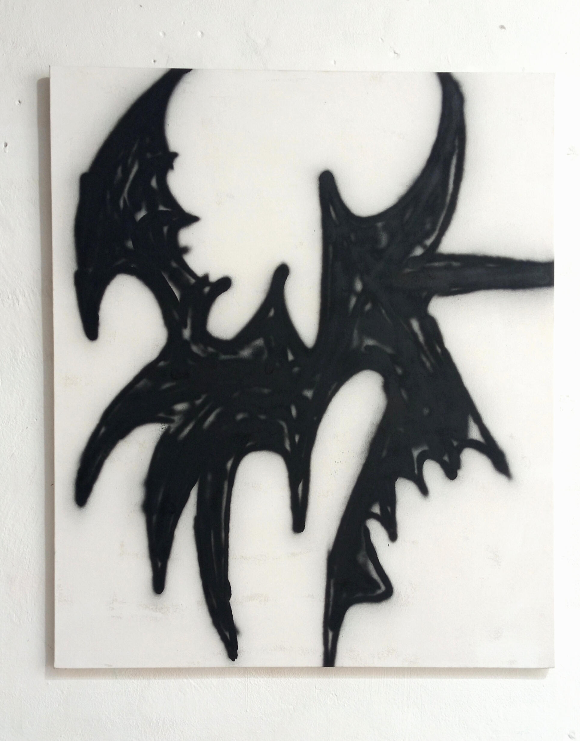 &quot;Vandalize again&quot; spray paint on canvas 80x95cm &quot;Vandalize&quot; series 2025