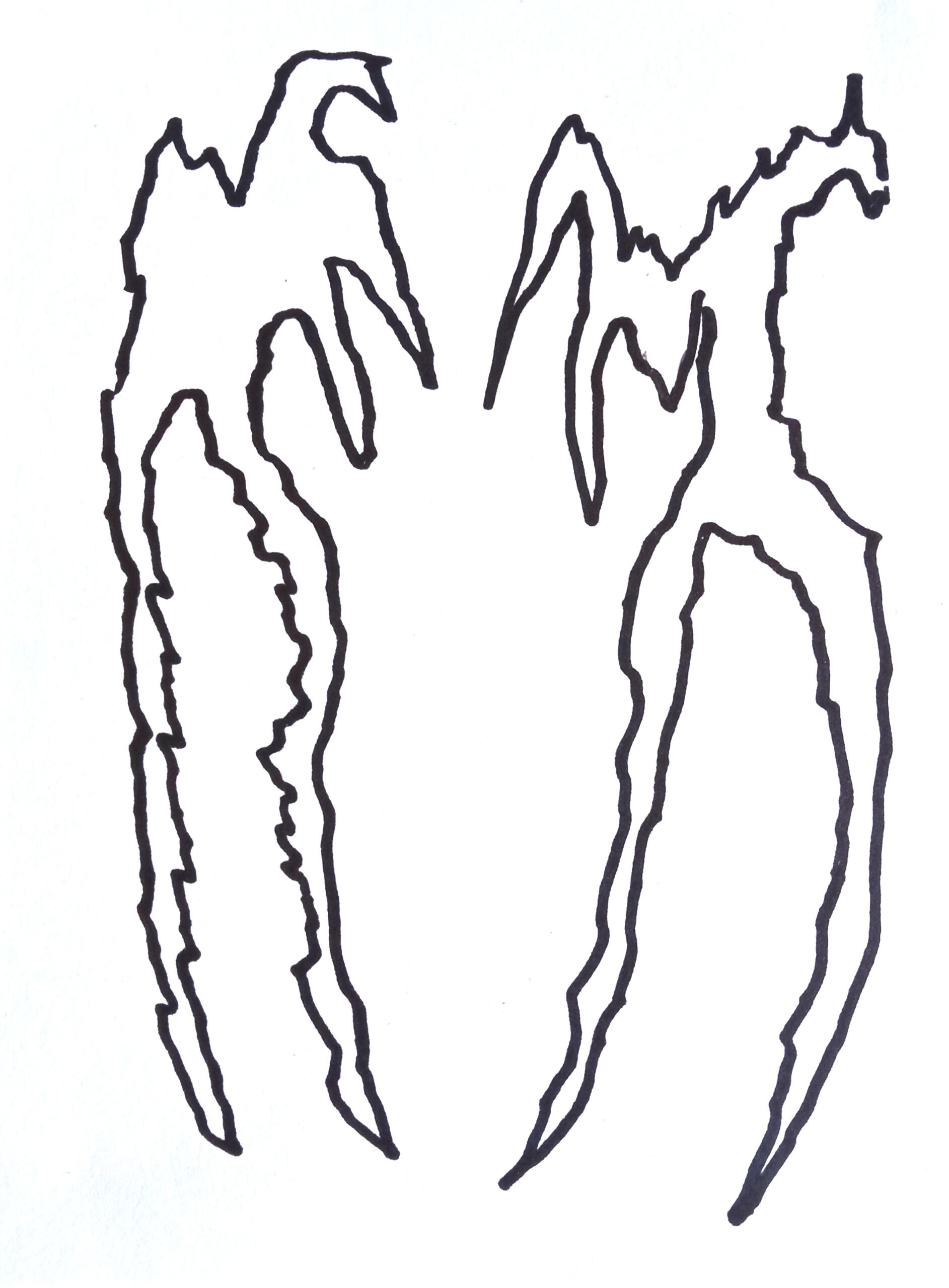Untiled - marker on paper A5 2023