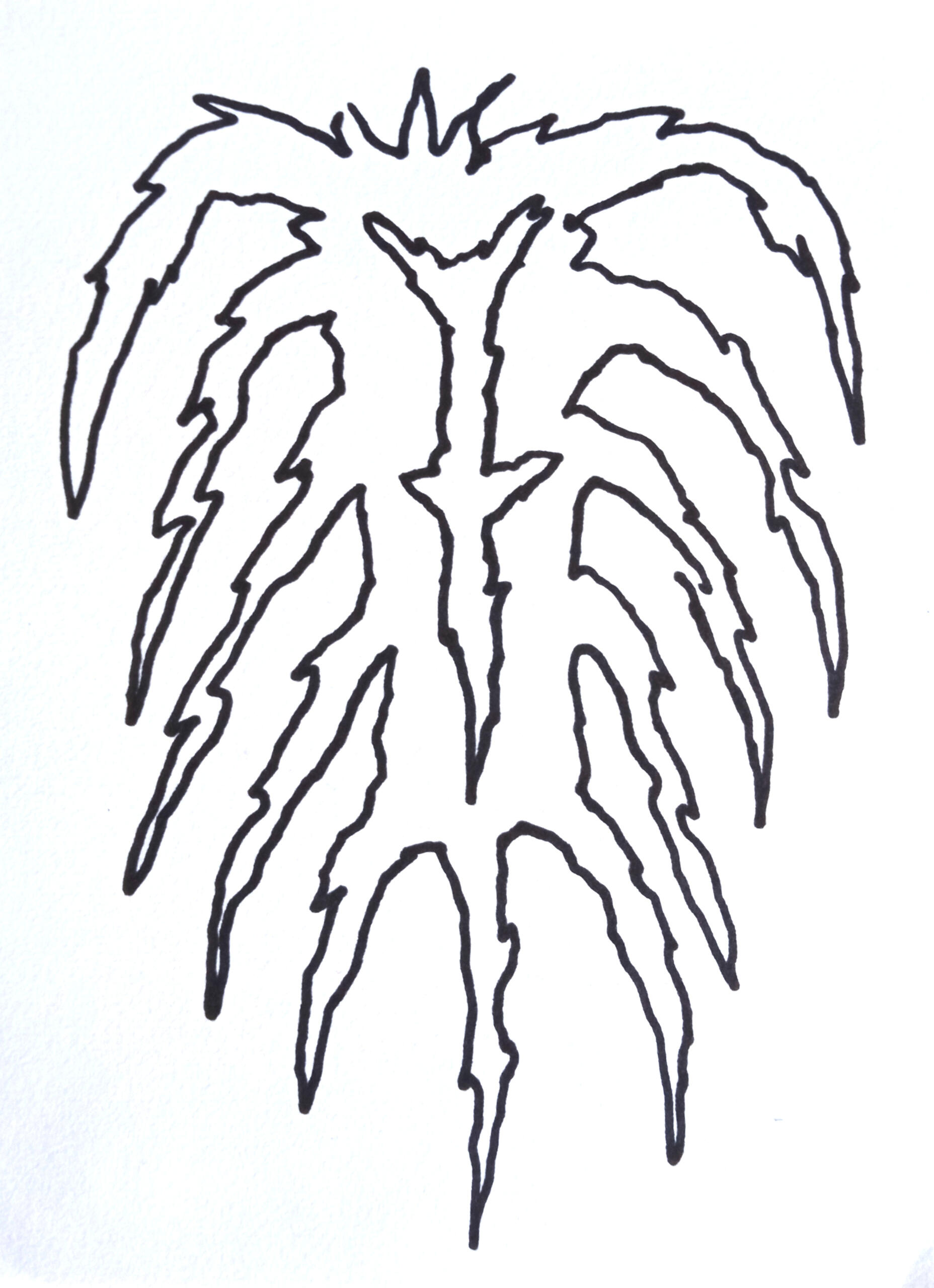 Untiled - marker on paper A5 2023