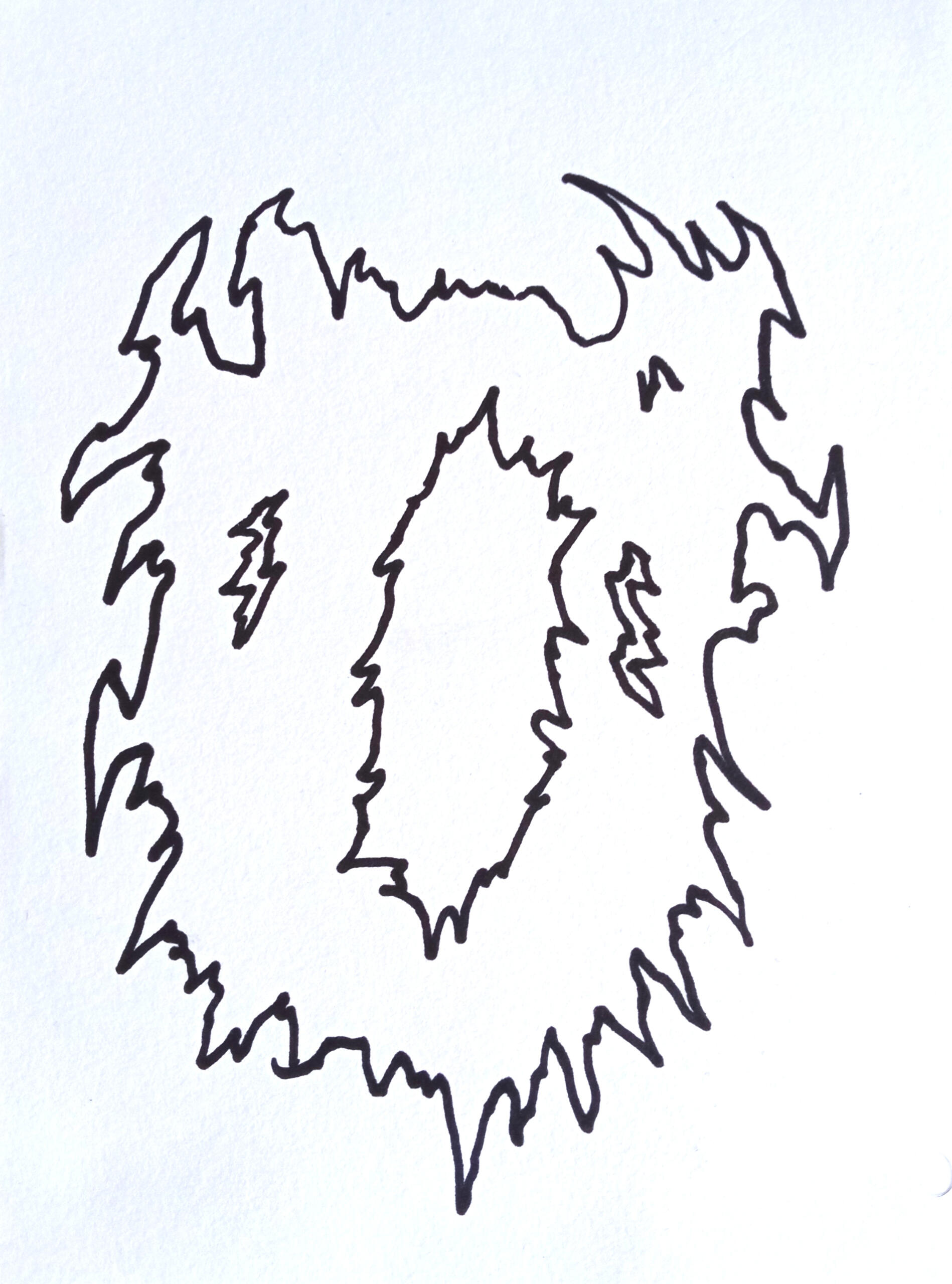 Untiled - marker on paper A5 2023