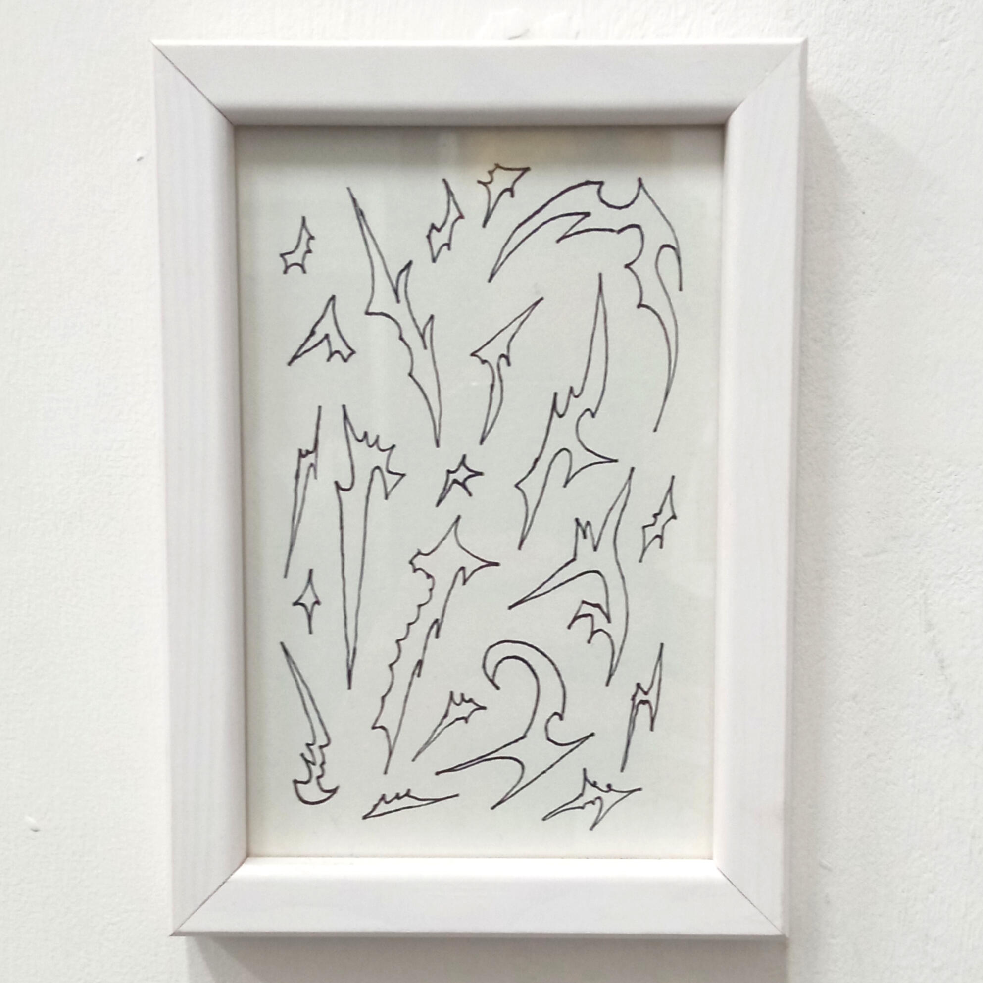 "Untitled" 2023 marker on paper 10x15cm