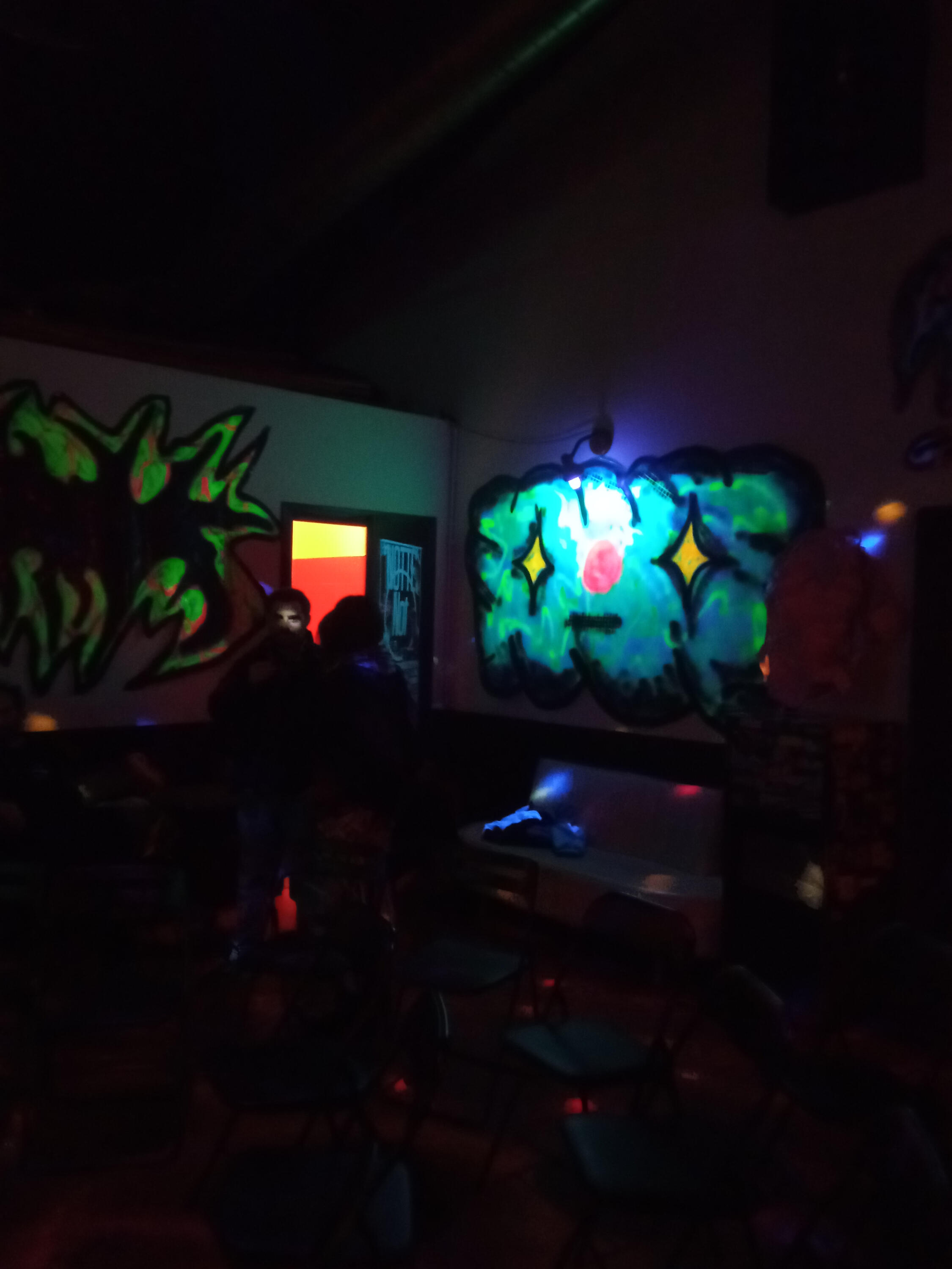 "Spit Black on the Paper Club" installation for Notte Not (Nero Ed.) Fanfulla5a - Rome 2026