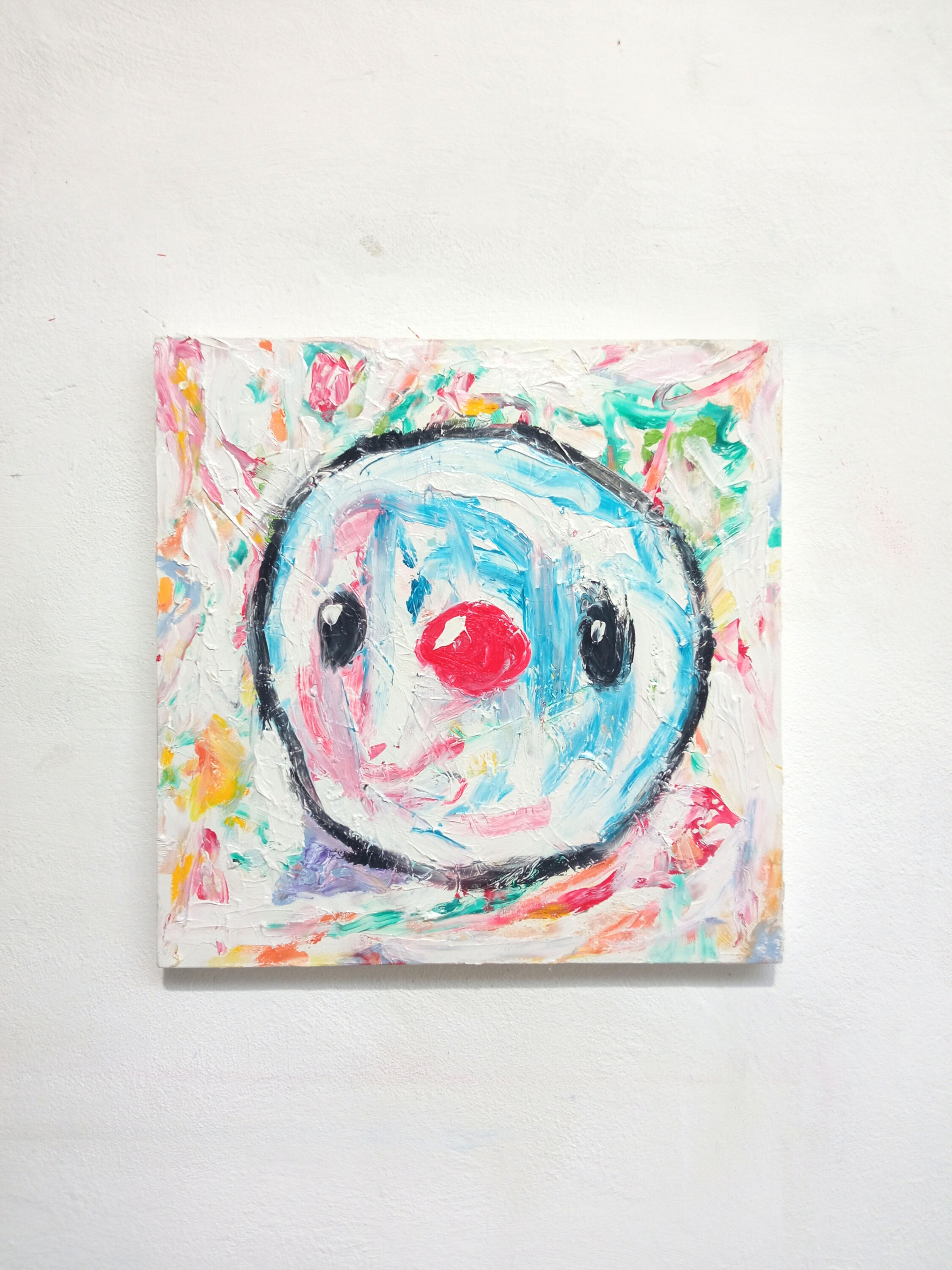 "Neve" oil on canvas 4040cm 2023/25 (portaits series)