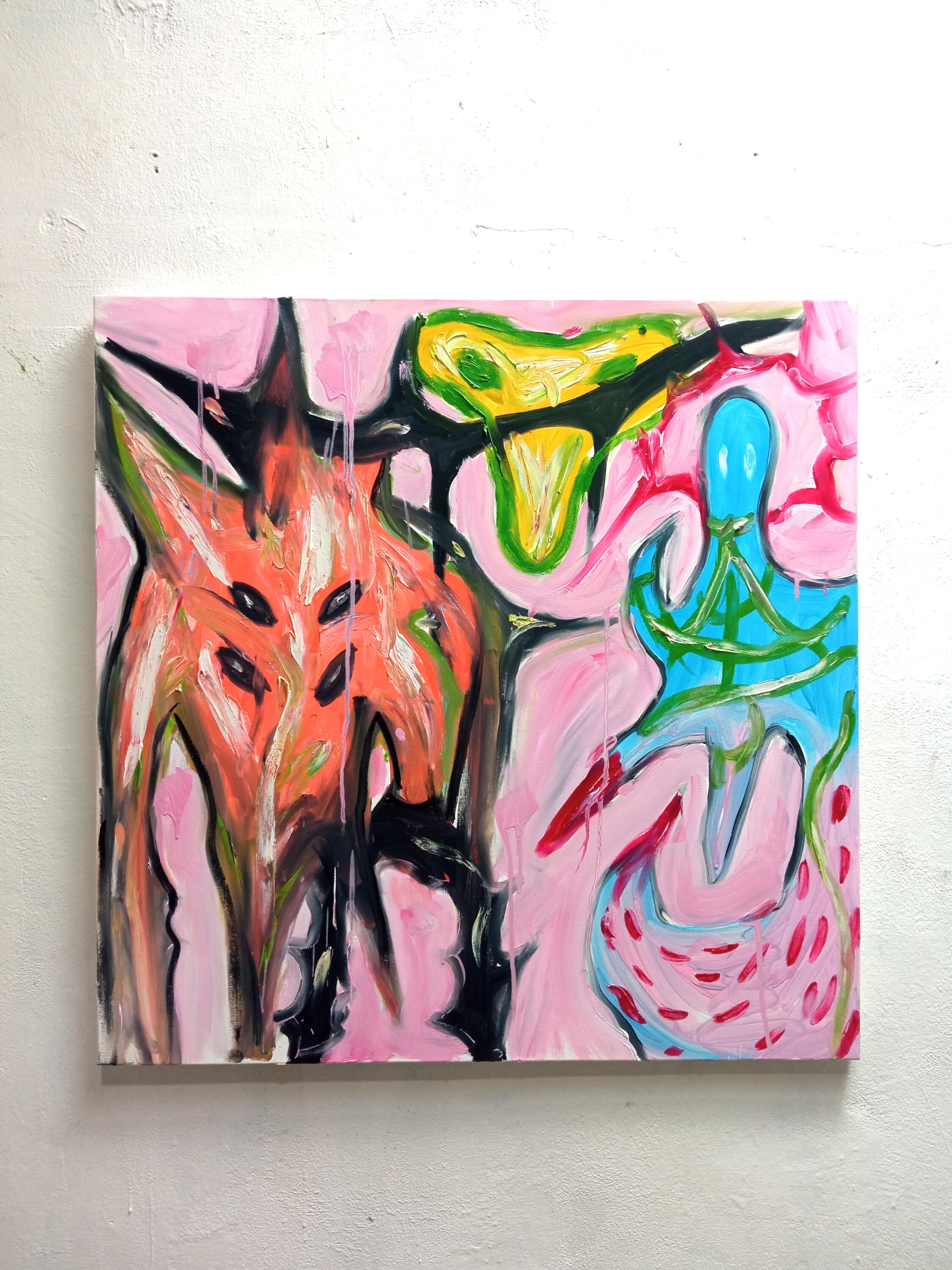 "Pink Ocean" oil on canvas 70x80cm 2026