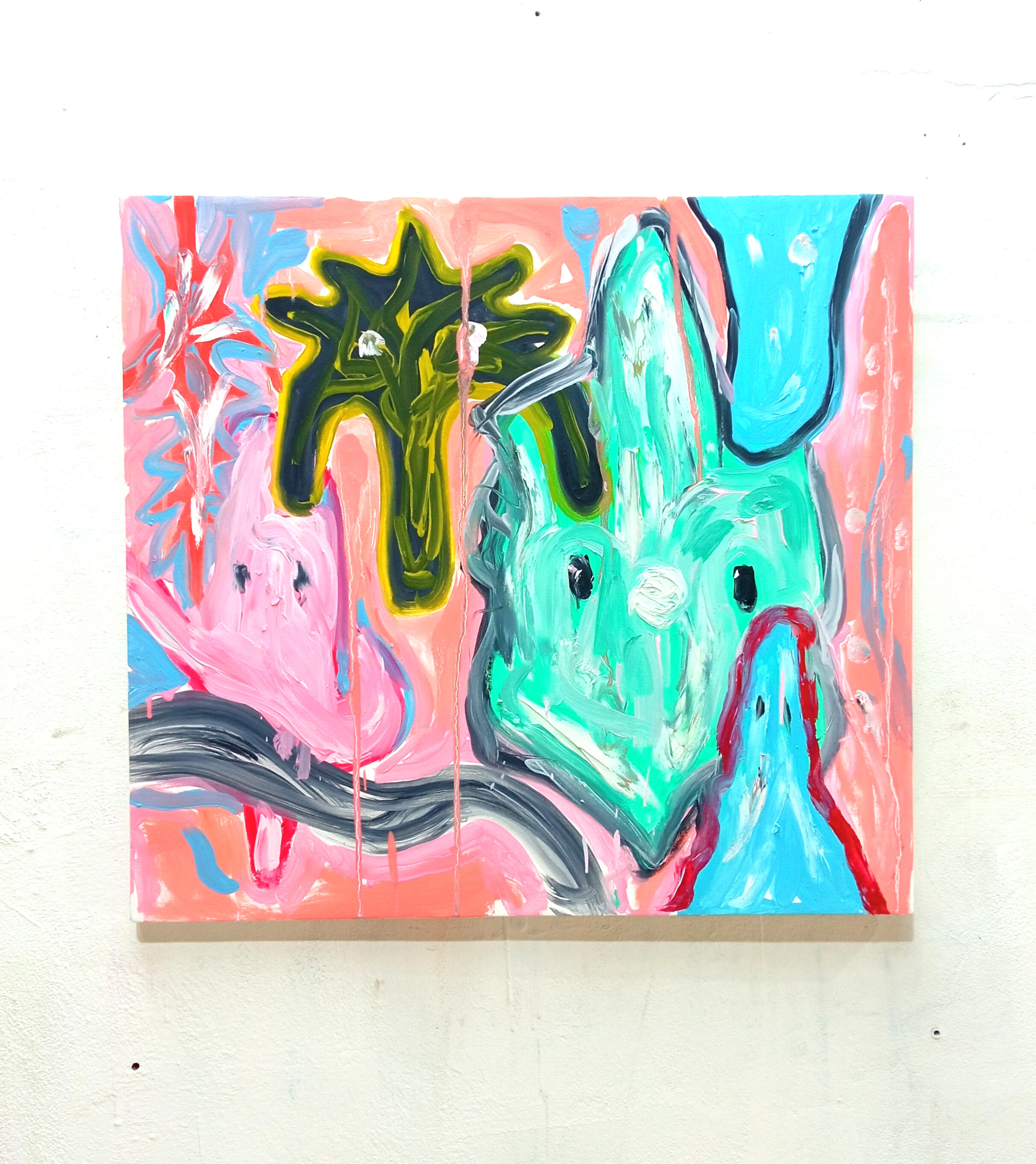 "Dance" oil on canvas 60x55cm 2026